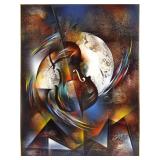Signed Nierman "Sonata" Painting
