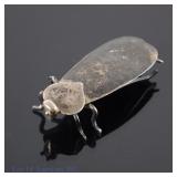 Japanese Sterling Silver Cockroach Ornament