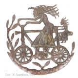 Haitian Cut Steel Art Wall Relief - "Julio"