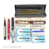 Lamy Osmiroid Stilisa +1 Fountain Pens, Cartridges