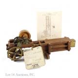 Peter K. Dederick Patent Model Cotton Baling Press