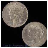 1923 US Silver Peace Dollar (*BU HALO RV)