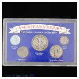 US 90%-Silver 5-Coin Set (Est. ASW 0.60 Ozt.)