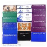 1972 - 2015 U.S. Mint Proof Coin Sets (17)