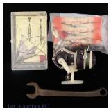Waltco Reel, Lures (10+) & Ford Wrench