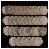 1942-1945 US Silver Jefferson WW2 Nickels (40)