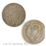 1905 & 1951 Canada & Chile Silver 50 Cent (2)