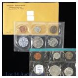 1963 US 90%-Silver Proof/Mint Set Coins OGP (10)