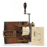 Harris & Burnet Patent Model Clothes Wringer, 1862