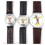 Hopalong Cassidy & Mickey Mouse Watches (2+1)