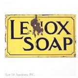 SSP Porcelain Over Metal Lenox Soap Sign