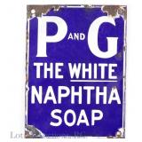 SSP Porcelain Over Metal P&G Soap Sign
