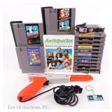 Nintendo NES Games (15), Zapper, Watch, Keychain