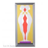 1973 Ernest Trova Falling Man Print, (5 Feet Tall)