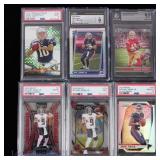 Graded NFL Football Trading Cards (6)