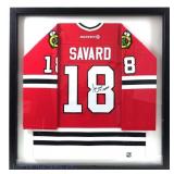 Denis Savard Signed & Framed Jersey AS IS