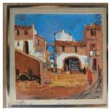 Italian Lithograph on 800 Silver