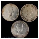 1960 - 1963 Canada 80%-Silver $1 (ASW 1.8 Ozt), 3