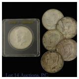 1964 US 90%-Silver Kennedy 50c (ASW 2.1 Ozt), 6