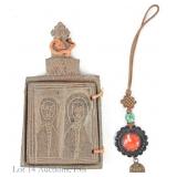 Ethiopian Coptic Stone Icon, Buddhist Charm