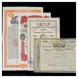 1800s / 1900s Railroad Co. Stock Certificates (4)