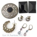 Sterling Silver Earrings & Brooch