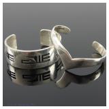 Three Sterling Silver Bracelets