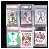 Graded Baseball & Football Cards (6)