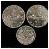 Canada 80%-Silver 50c & $1 Coins (ASW 1.5 Oz), 3