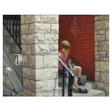 'Boy on Front Steps' by Herbert Davidson