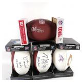 Footballs Signed By Chicago Bears (4)