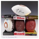 4 Bears Signed Footballs