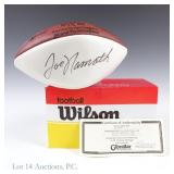 Joe Namath Signed Football With Gibraltar COA
