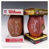 Paul Hornung & Dan Hampton Signed Footballs