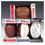 4 Chicago Bears Signed Footballs