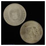 1967 & 1968 Denmark 80% Silv 10 Kroner *GEM BU, 2