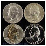 1945 - 1964 US Silver Washington 25c (4)