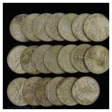 1943 -'45 US Silver Walking Lib. 50c (XF - AU), 20