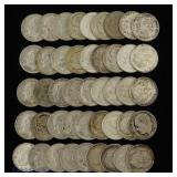 USA 90%-Silver Roosevelt Dimes (45)