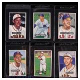 1951 Bowman Baseball Cards (6)