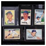 1951 Bowman Baseball Cards (5)