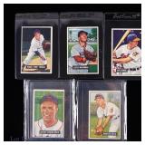1951 Bowman Baseball Cards (5)