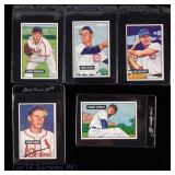 1951 Bowman Baseball Cards (5)