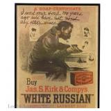 1890s Kirk & Co's White Russian Soap Ad Poster