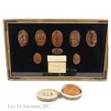 Antique Carved Soaps Shadowbox Display