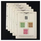 1938 USPO Presidential 4-Stamp blocks UNUSED (11)