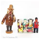 Fu Lu Shou (3), Erzgebirge Smoker + 1 Figurines