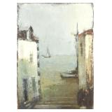 Oil on Board Painting Signed Adams