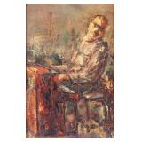 Clifford Lee 'The Piano Player' Painting