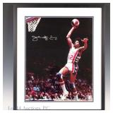 Dr. J Julius Erving Sigd 16' x 20' Photo (Steiner)